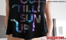 Fucking My Cute Teen Stepsister in Bedroom POV