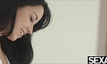 Insatiable beauty teases in 69 before riding cock hard