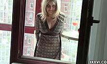 young blonde girl first time naked in front of camera