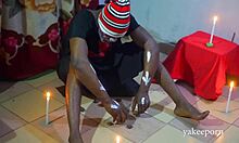 hot amateur threesome with cumshot! group action