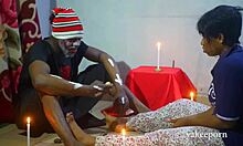 hot amateur threesome with cumshot! group action