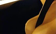 Brazilian Brunette Shows Big Tits In Traffic