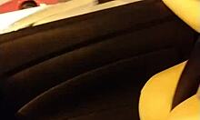 Brazilian Brunette Shows Big Tits In Traffic