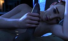 In Projekt Passion, a simple handjob turns into a deepthroat with cum in mouth. Best friend gameplay gets wild on bed.
