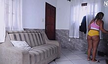 i cleaned my neighbor's house and gave him my tight pussy 😏