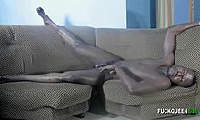 step brother's girlfriend visits office for close encounter