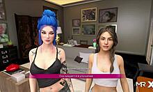 Acting lessons where girlfriend kisses girlfriend in anime style