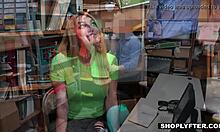 Horny Blonde Teen Shoplifter Alexa Raye Seduces Security Guard