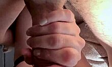 Young babe in lingerie can't stop sucking cock in close-up pov.