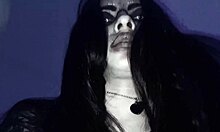 the brunette witch devours men on halloween, captured on homemade camera