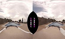 vr la vecina joven del quinto ninfomana entra en la piscina comunitaria cachonda y quiere follar en el exterior pov latina porno en español realidad virtual by pornbcn 4k