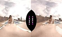 vr la vecina joven del quinto ninfomana entra en la piscina comunitaria cachonda y quiere follar en el exterior pov latina porno en español realidad virtual by pornbcn 4k