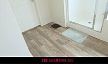 Redheaded Teen Meets Stepbro In Bathroom