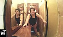 Spanish Fatty Gets Pounded Between Two Walls