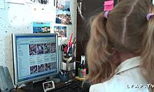 Holy shit, that petite french student getting sodomized with a huge facial!