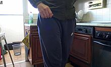 she was so horny and loves fucking in the kitchen