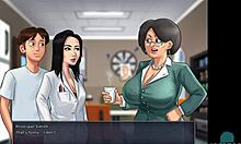 in summertime saga 33, i fuck the hot sexy asian teacher in college