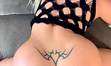 Blonde Sucks Boyfriend's Monster Cock Then Bends Over For Doggystyle Fuck