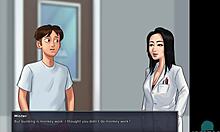 in summertime saga 33, i fuck the hot sexy asian teacher in college