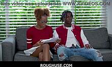 roughuse black teen stepsister james cameron with nicky rebel