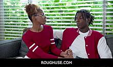 roughuse black teen stepsister james cameron with nicky rebel