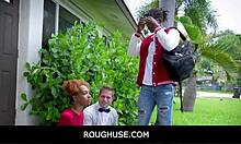 roughuse black teen stepsister james cameron with nicky rebel