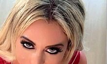 Blonde Sucks Boyfriend's Monster Cock Then Bends Over For Doggystyle Fuck