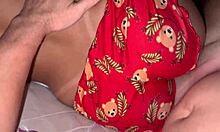 Latina wife in short shorts provokes husband for cock