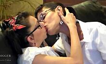 petite teens say, we're bored with homework, let's play with toys instead.