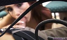 Petite blonde teen 18+ striptease sucking stepbros banana