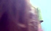 Amateur emo couple fucks doggystyle bent over in panties thong while filming on phone