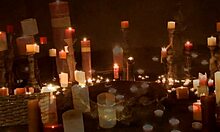 Ritual With Candles And Outdoor Masturbation