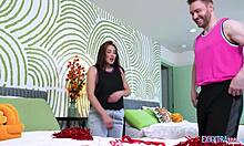 Petite Cheerleader Aubree Valentine Gets Hardcore POV Sex with Sam Shock