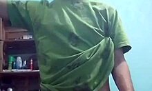 Amateur emo couple fucks doggystyle bent over in panties thong while filming on phone