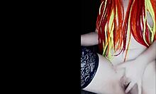 Having an intense conversation with a lover via video call