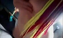 Having an intense conversation with a lover via video call