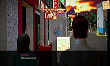 Redhead teen 18+ shows small tits in cartoon family