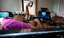 is that fat thot in texas fucking in a homemade ebony threesome with shaved pussy?