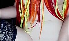 Having an intense conversation with a lover via video call