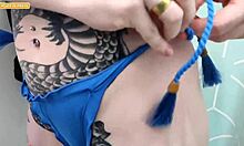 Woman goes shopping and fucks in dressing room!