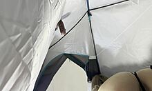 Babysitter in lingerie drips precum