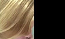 Sexy blonde girlfriend excels in blowjobs, making me feel amazing