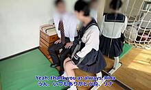 In this drama, Lina gets verbally abused by the teacher with dirty talk and creampie.