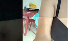 I visited my stepson and ended up fucking him in his apartment after he asked me to wear his wife's arab lingerie