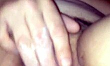 big creamy pussy gets intense orgasm