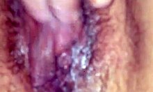 big creamy pussy gets intense orgasm