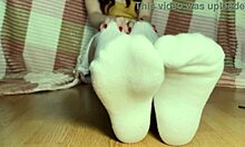 Beautiful Legs With Red Nails In Softcore Fetish Video