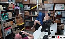 Hot Teen Thief Gets Caught At Work