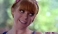 Ebony babe licks and toys stepmoms ass