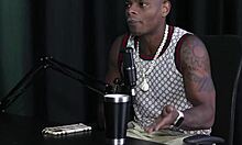 Young Transsexual in Sheer Red Lingerie Enjoys Anal Gang Bang with Will Mastro